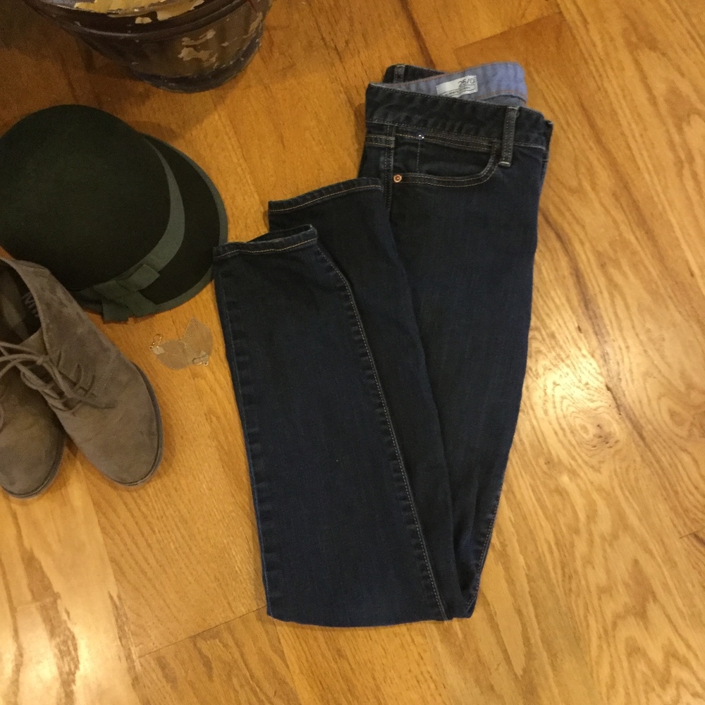 Gap dark blue skinny jeans